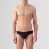 Black Slim Swim Briefs. Ron Dorff