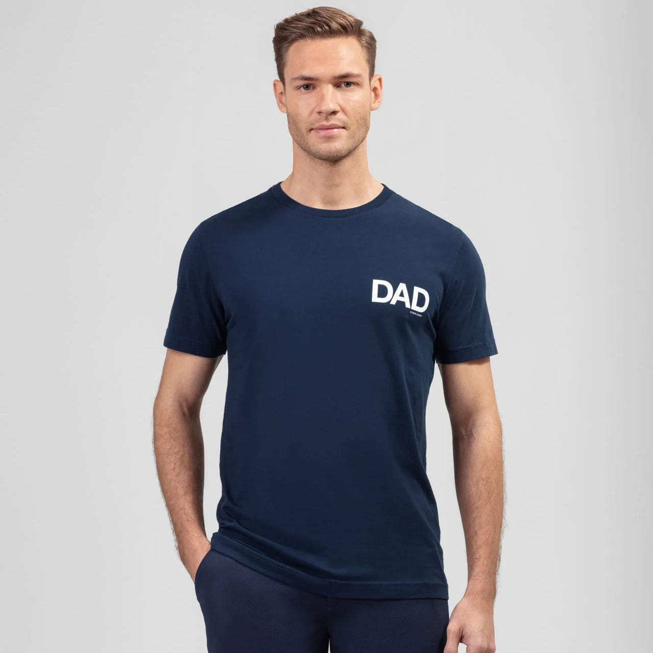 DAD Navy T-Shirt. Ron Dorff
