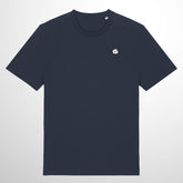 Navy T-Shirt. Flower