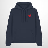 Oversized Hoodie. Embroidered Heart