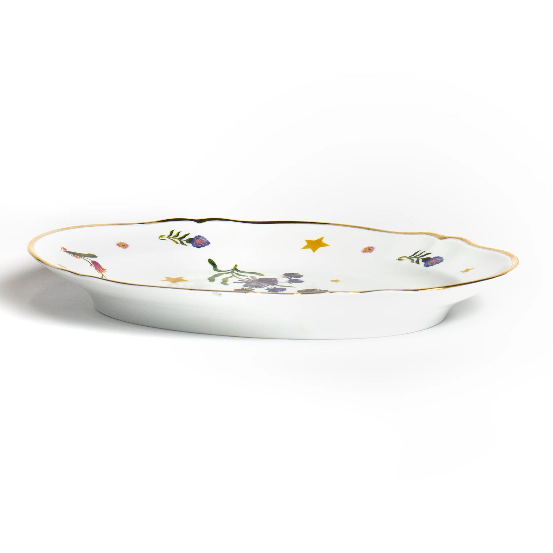 Fuente Porcelana Ovalada Floral