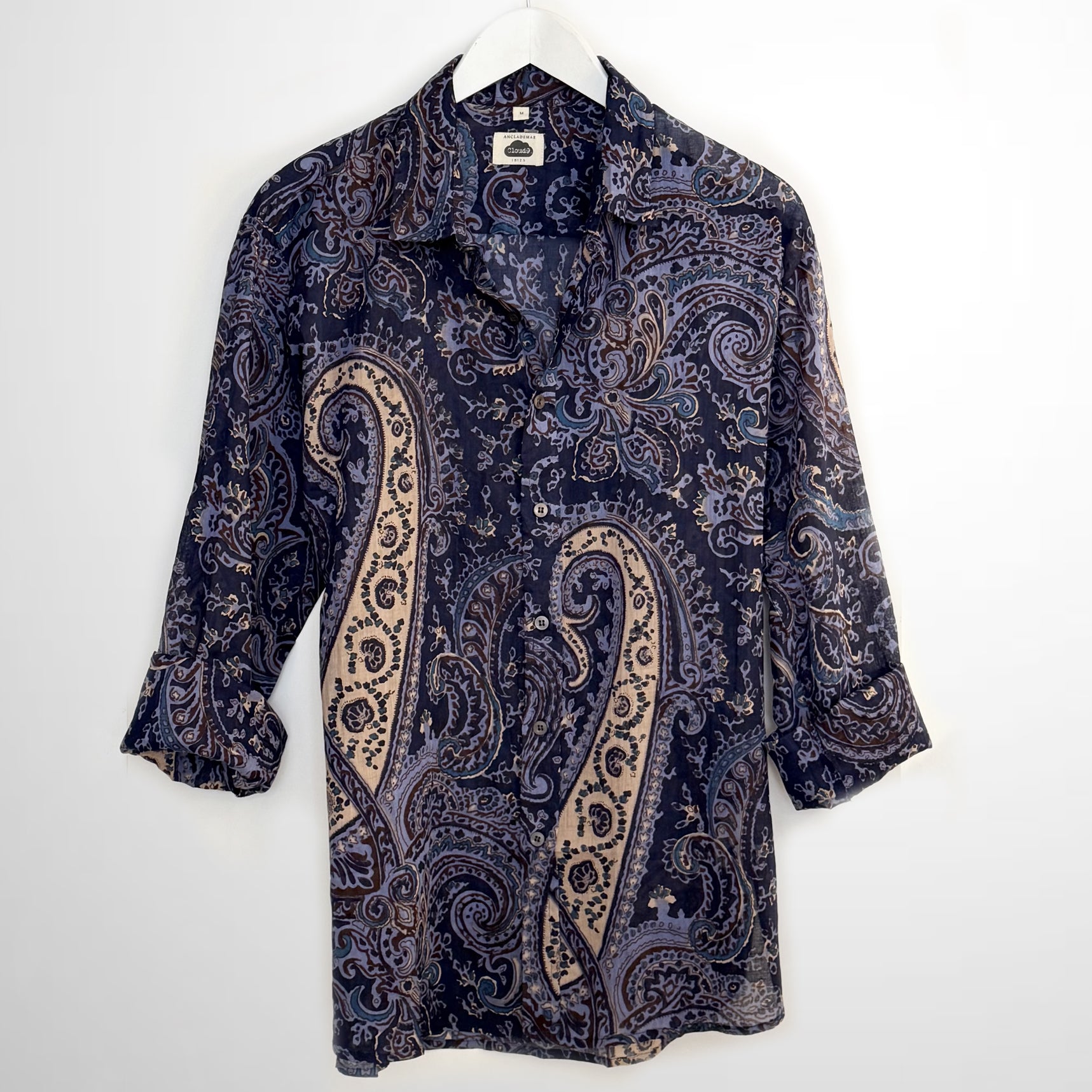 Blue Paisley Shirt