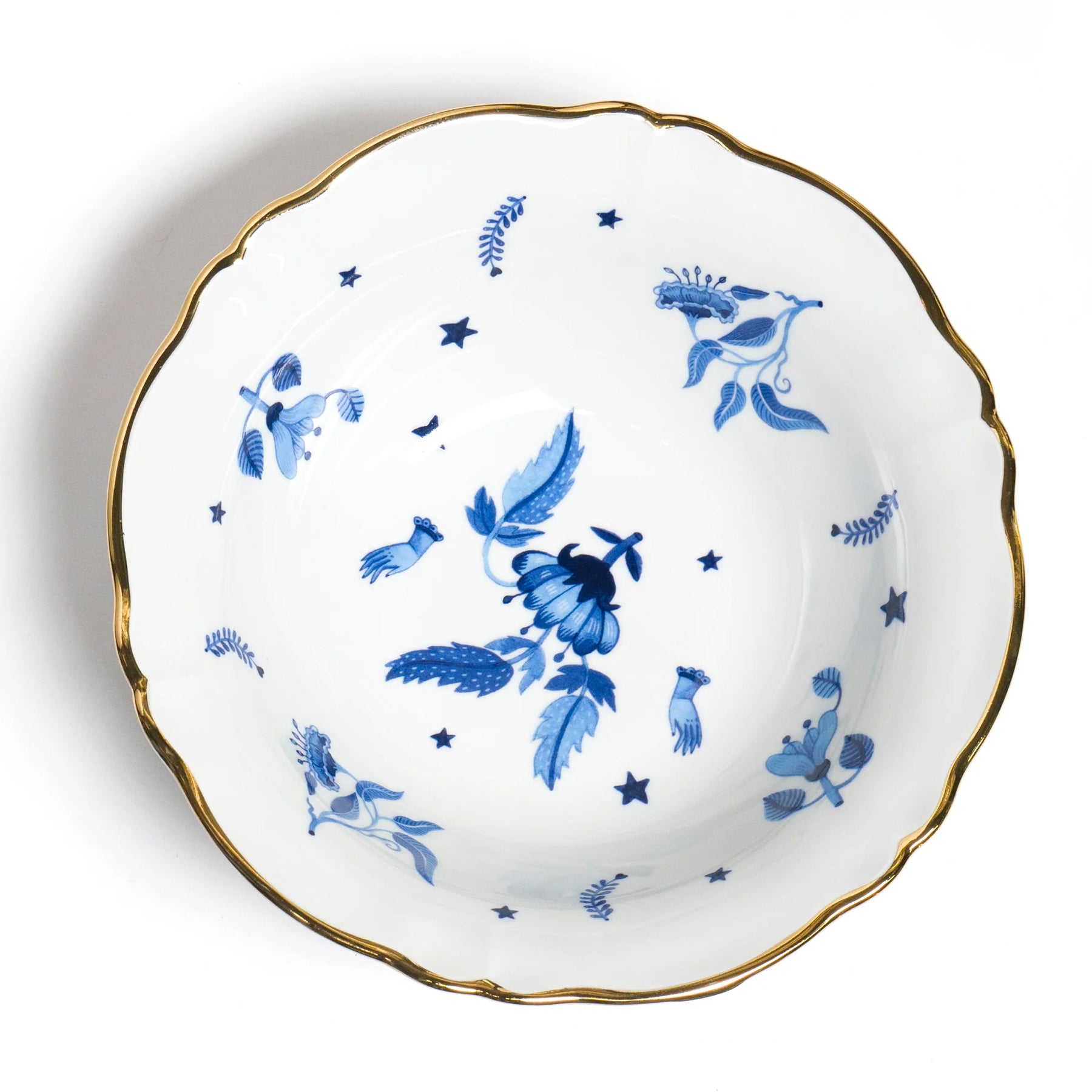 Ensaladera Porcelana Blue Flower