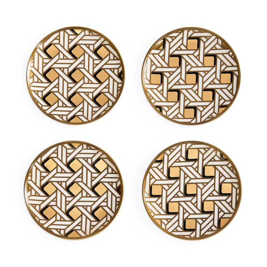 Basketweave Coasters. Jonathan Adler