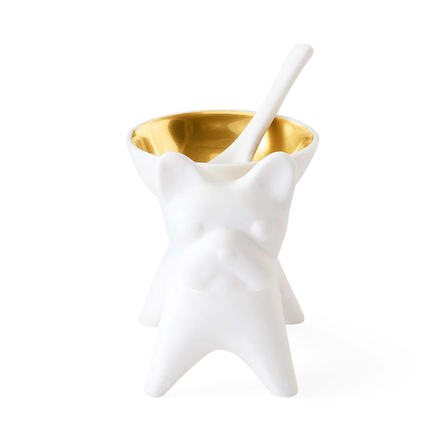 Salt | Pepper Cellar French Bulldog. Jonathan Adler