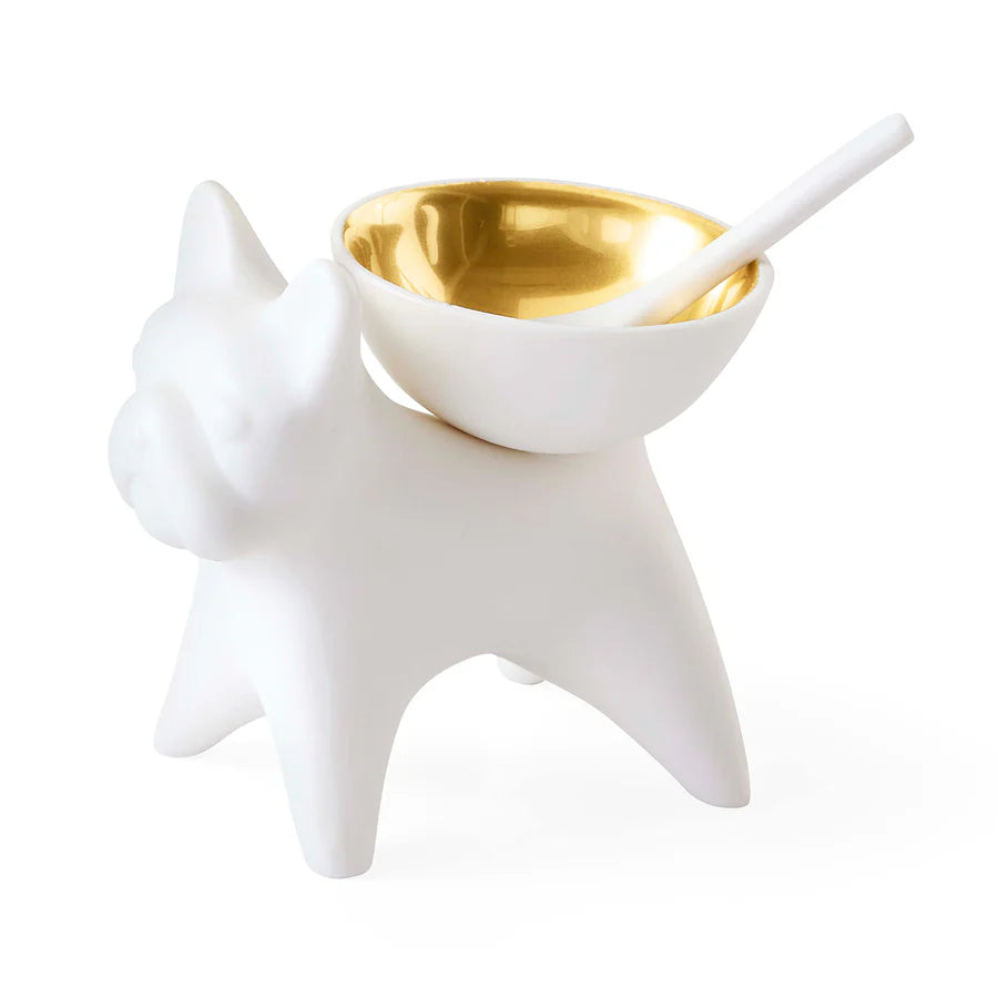 Salt | Pepper Cellar French Bulldog. Jonathan Adler