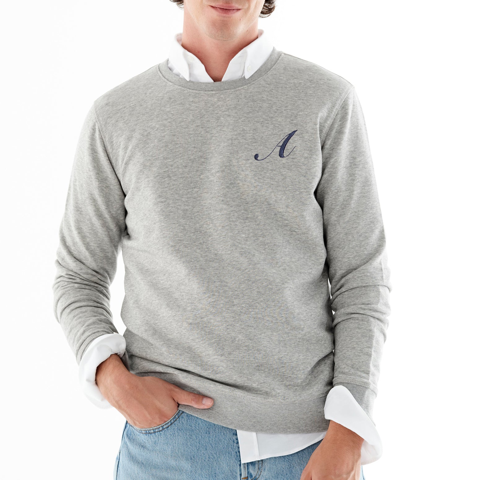 Personalized ANCLADEMAR Grey Sweatshirt
