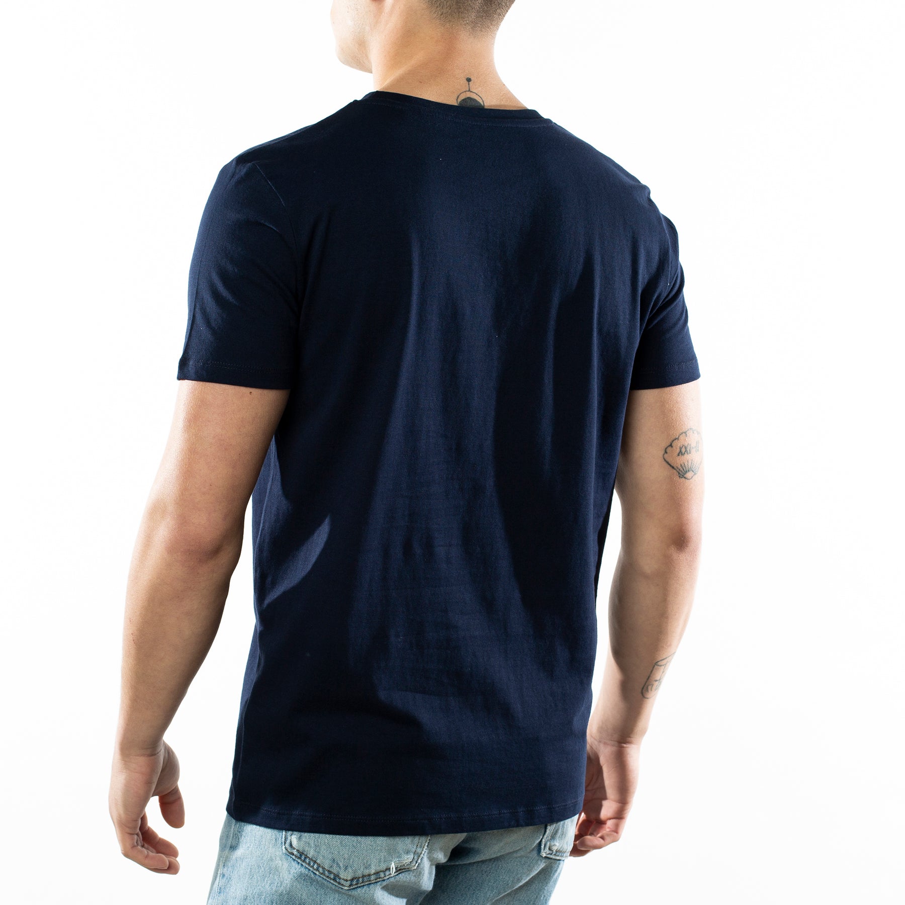 Camiseta Navy Corazón Bordado