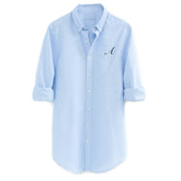 Camisa Oxford Azul Personalizada con tus Iniciales