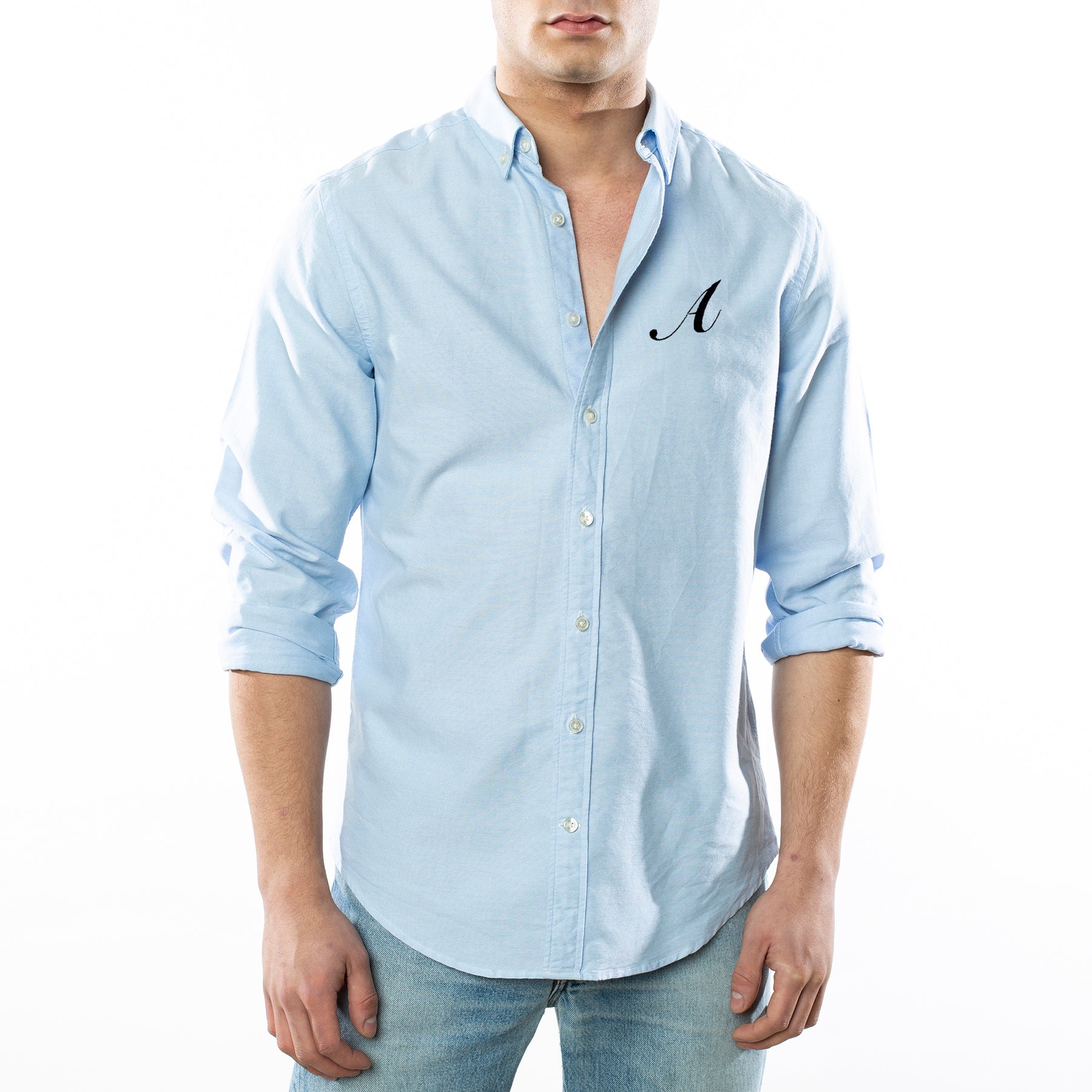 Personalized Blue Oxford Shirt