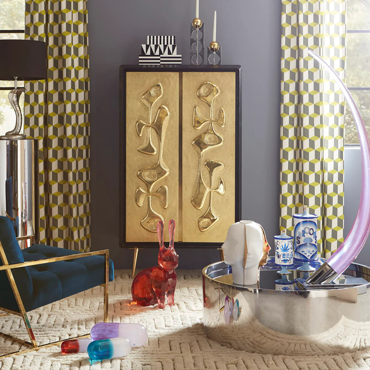 Caja Op Art Mediana. Jonathan Adler