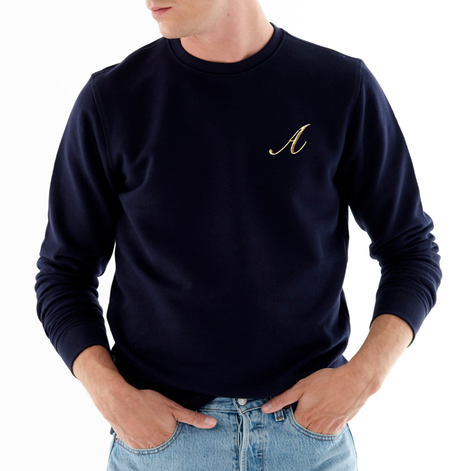 Sudadera Navy Personalizada con tus Iniciales