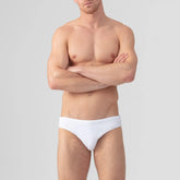 Bañador Slip Slim Blanco. Ron Dorff