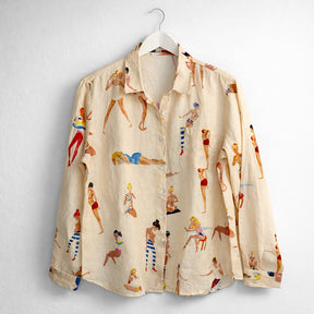 Camisa de lino Beautiful Girl. G.kero Paris