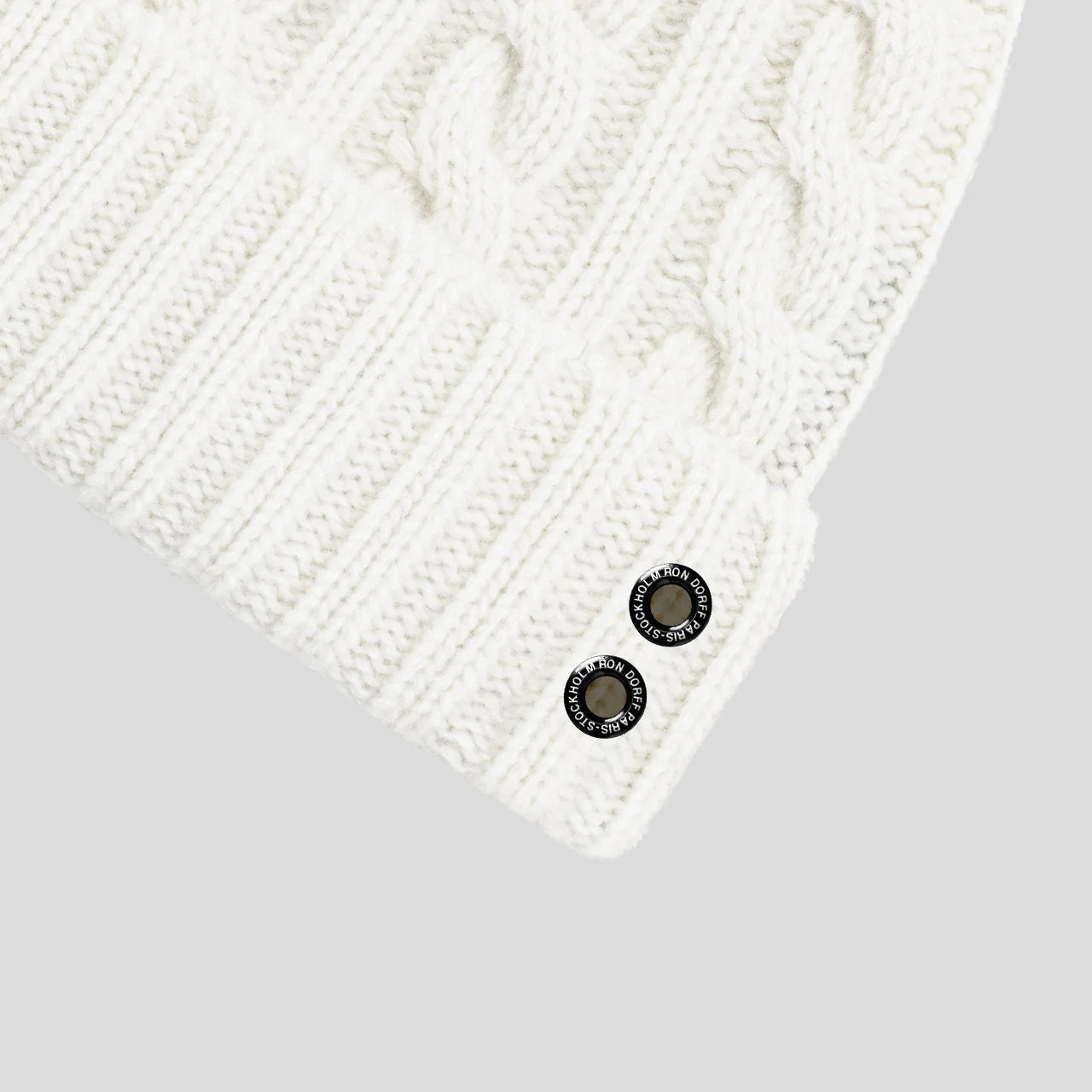 Gorro Lana y Cashmere Telemark Blanco. Ron Dorff