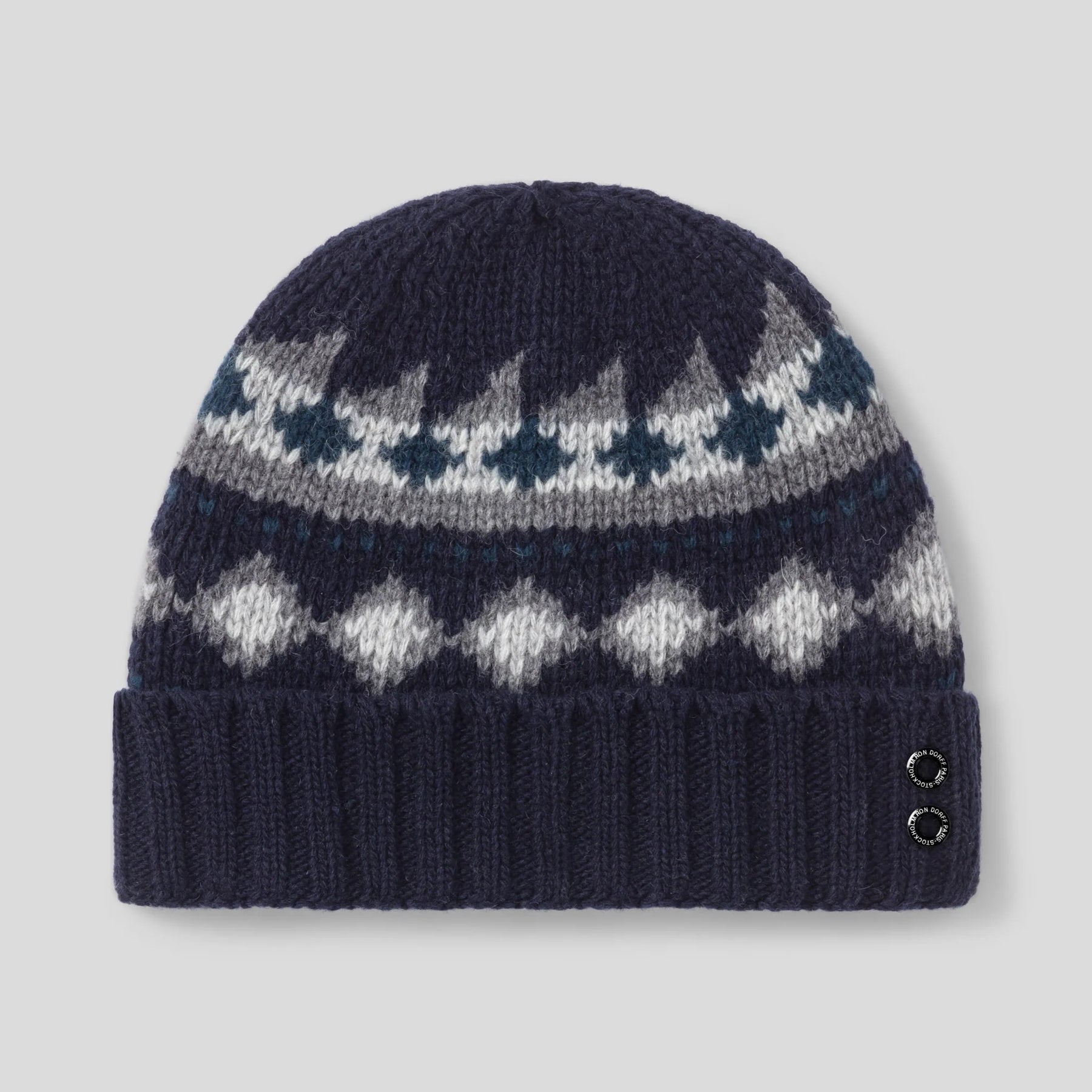 Gorro Lana y Cashmere Greca Navy. Ron Dorff