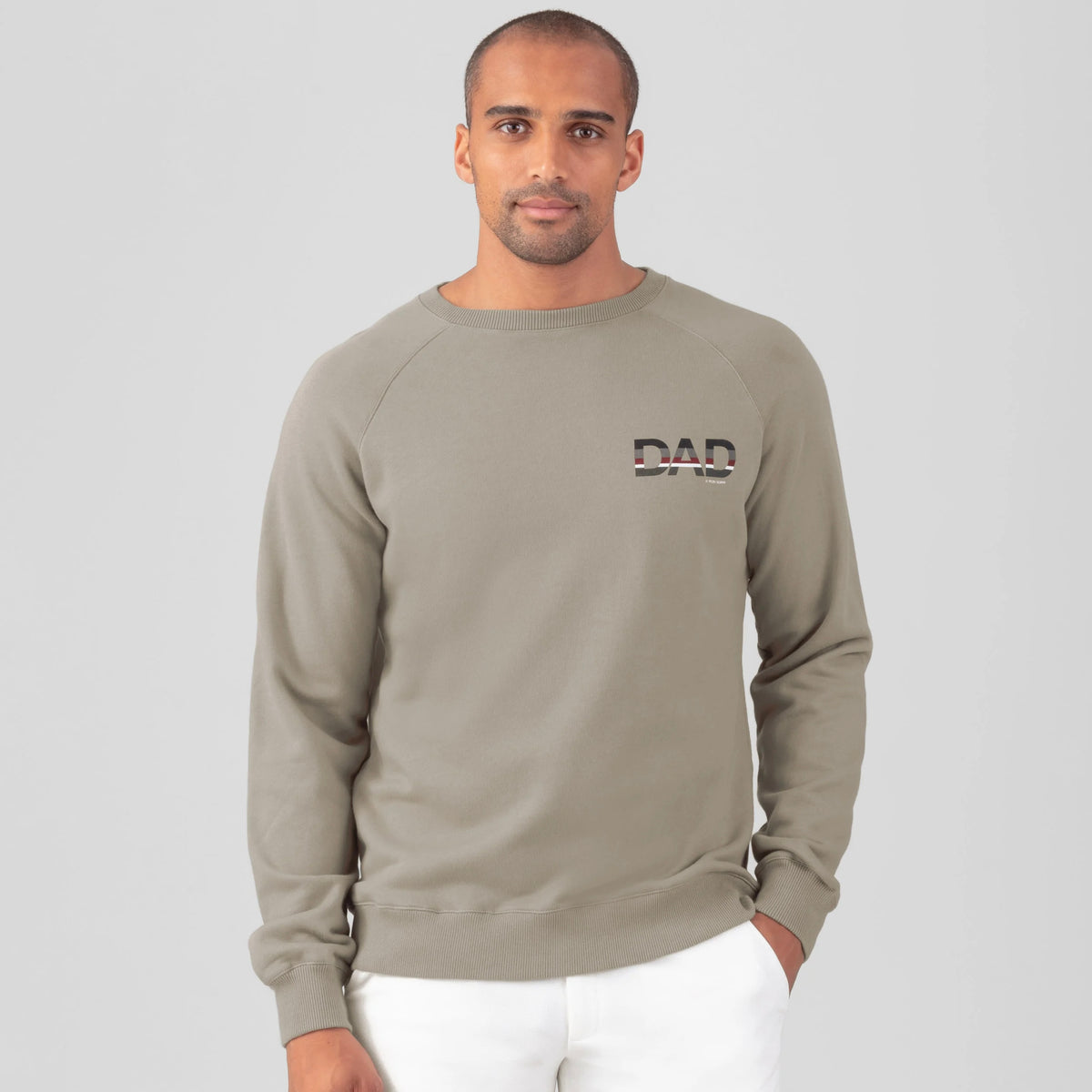 Dusty Beige Sweatshirt "DAD". Ron Dorff