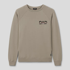 Dusty Beige Sweatshirt "DAD". Ron Dorff