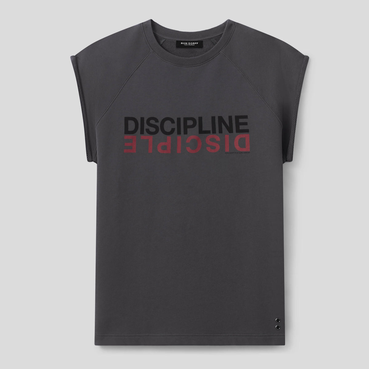 Sleeveless Sweatshirt "DISCIPLINE". Ron Dorff