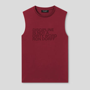 Camiseta sin mangas DISCIPLINE. Ron Dorff