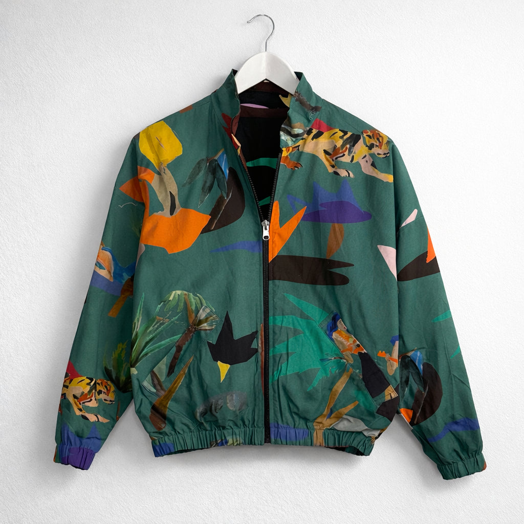 Cazadora Reversible Black / Green Moon. G.Kero Paris