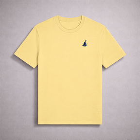 Yellow T-Shirt. Boat