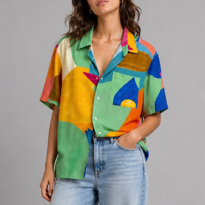 Camisa Hawaiana Mosaico. G.kero Paris