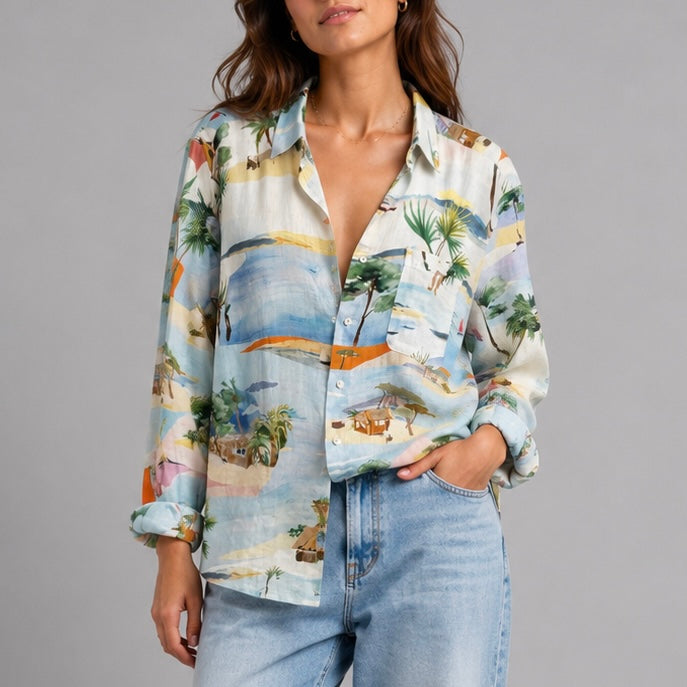 Camisa de lino La Pointe. G.kero Paris