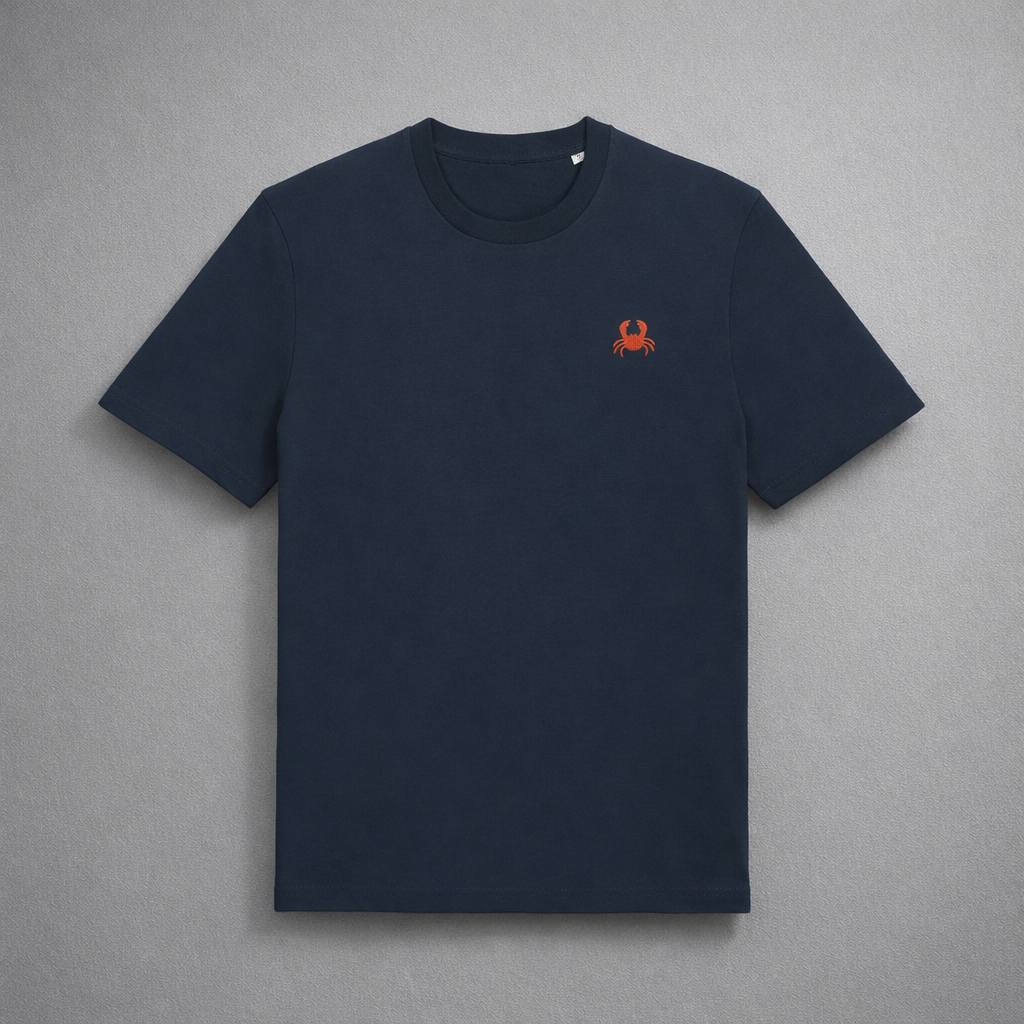 Navy T-Shirt. Crab