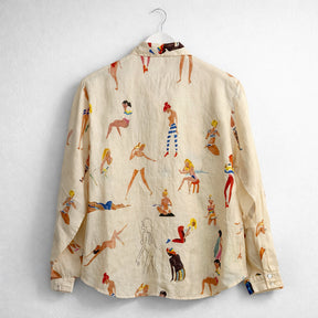 Camisa de lino Beautiful Girl. G.kero Paris