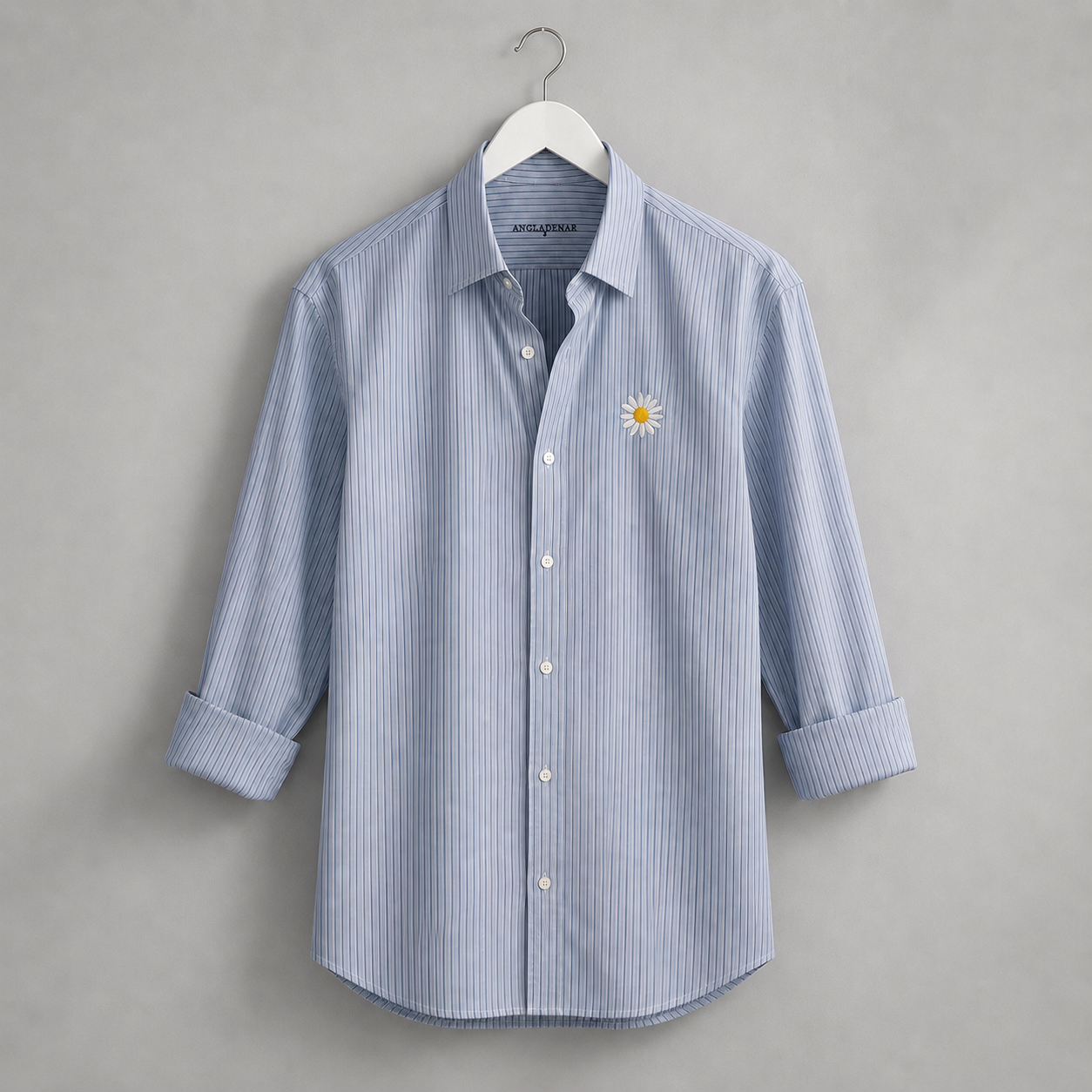 Stripped Poplin Relaxed Shirt. The Daisy