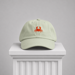 Gorra Verde. Cangrejo Bordado