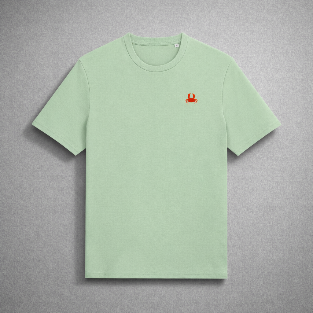 Jade Green T-Shirt. Crab