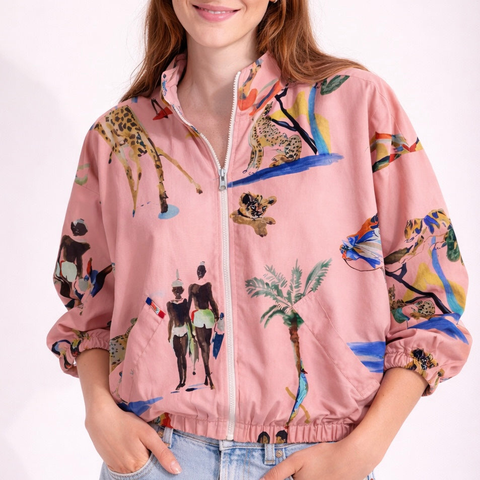 Cazadora Reversible Pink Party. G.Kero Paris