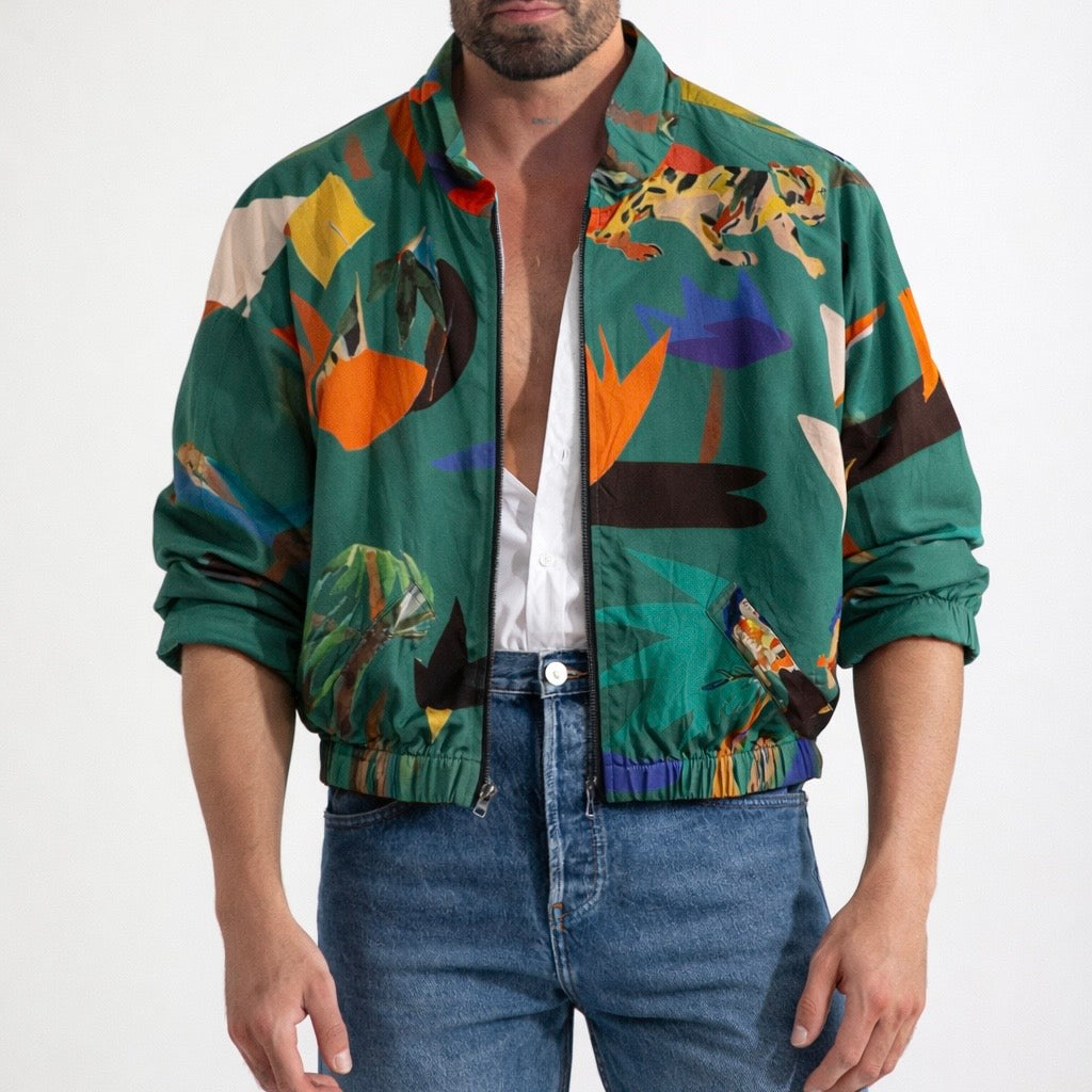 Cazadora Reversible Black / Green Moon. G.Kero Paris