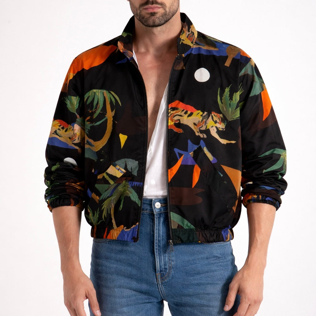 Cazadora Reversible Black / Green Moon. G.Kero Paris