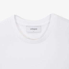 Basic T-Shirt White. Unfeigned