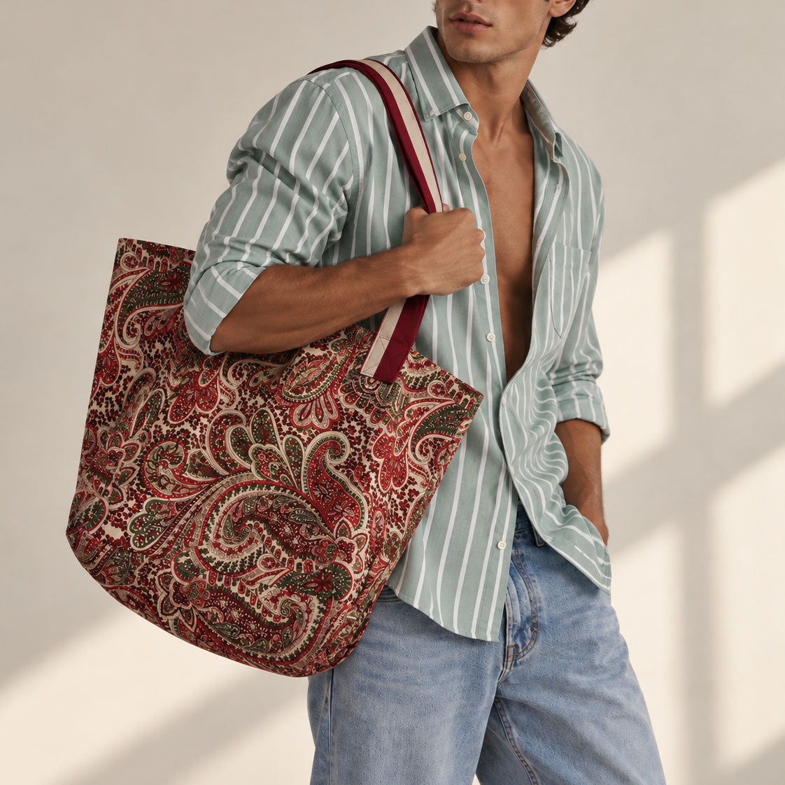 Bolsa Shopping Estampado Paisley. Mess 19