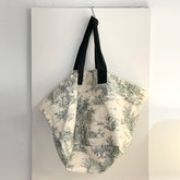 Bolsa Shopping Estampada Verde. Mess 19