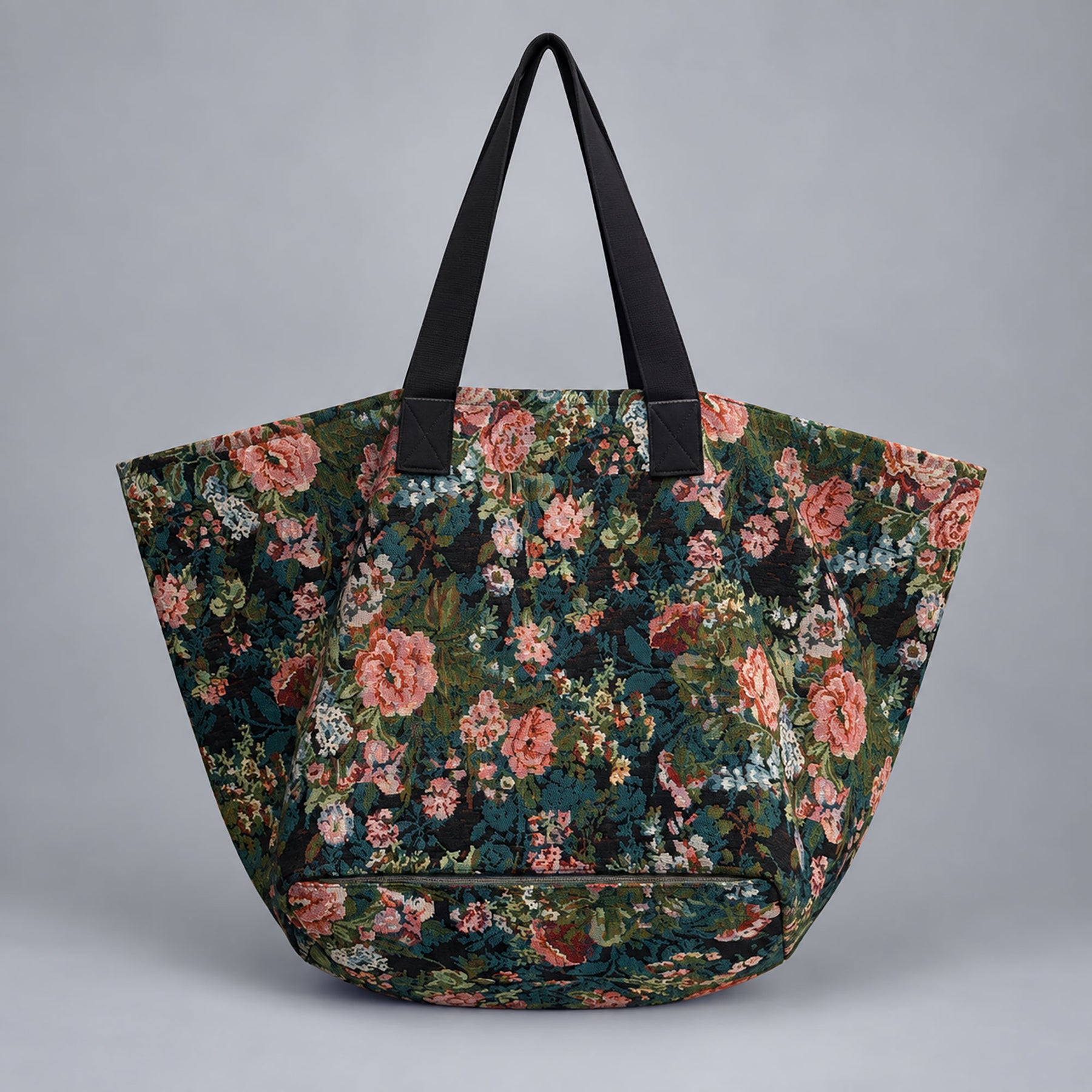 Bolsa Shopping Jacquard Flores. Mess 19