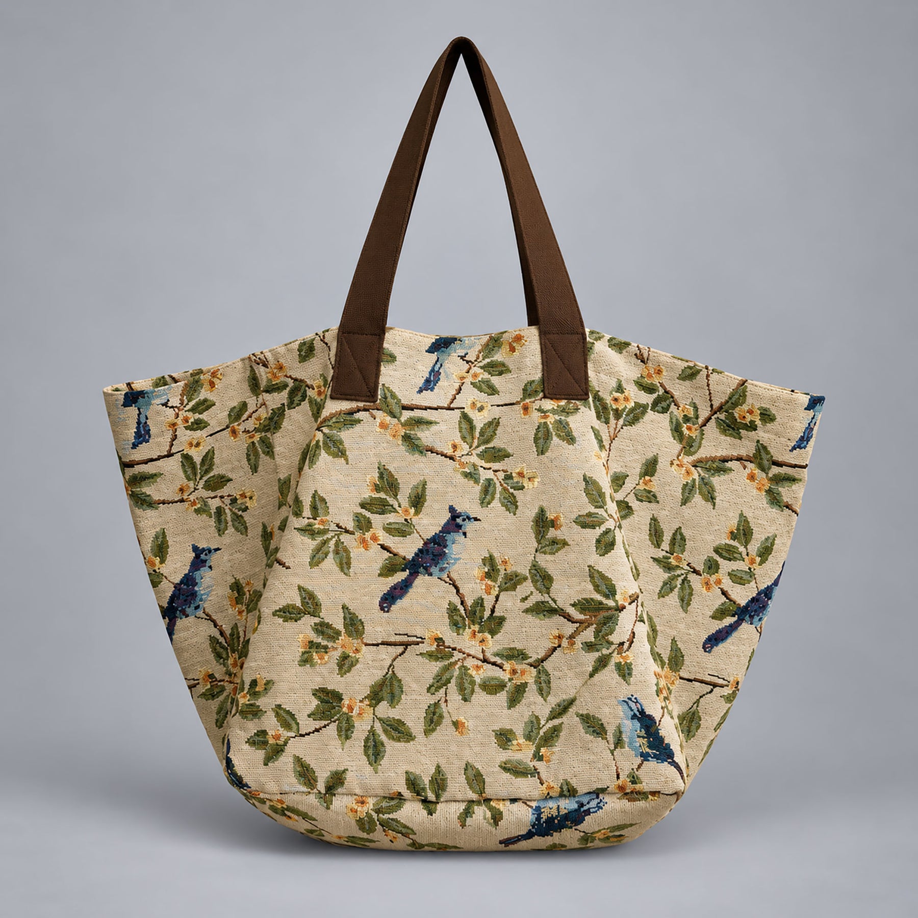 Bolsa Shopping Jacquard Pájaros. Mess 19