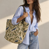 Bolsa Shopping Jacquard Pájaros. Mess 19