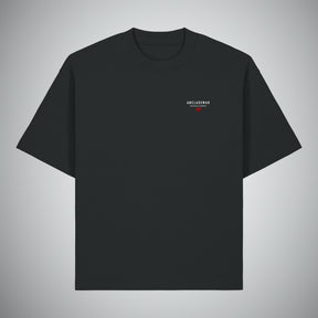 Oversized Black T-Shirt. The Big Heart