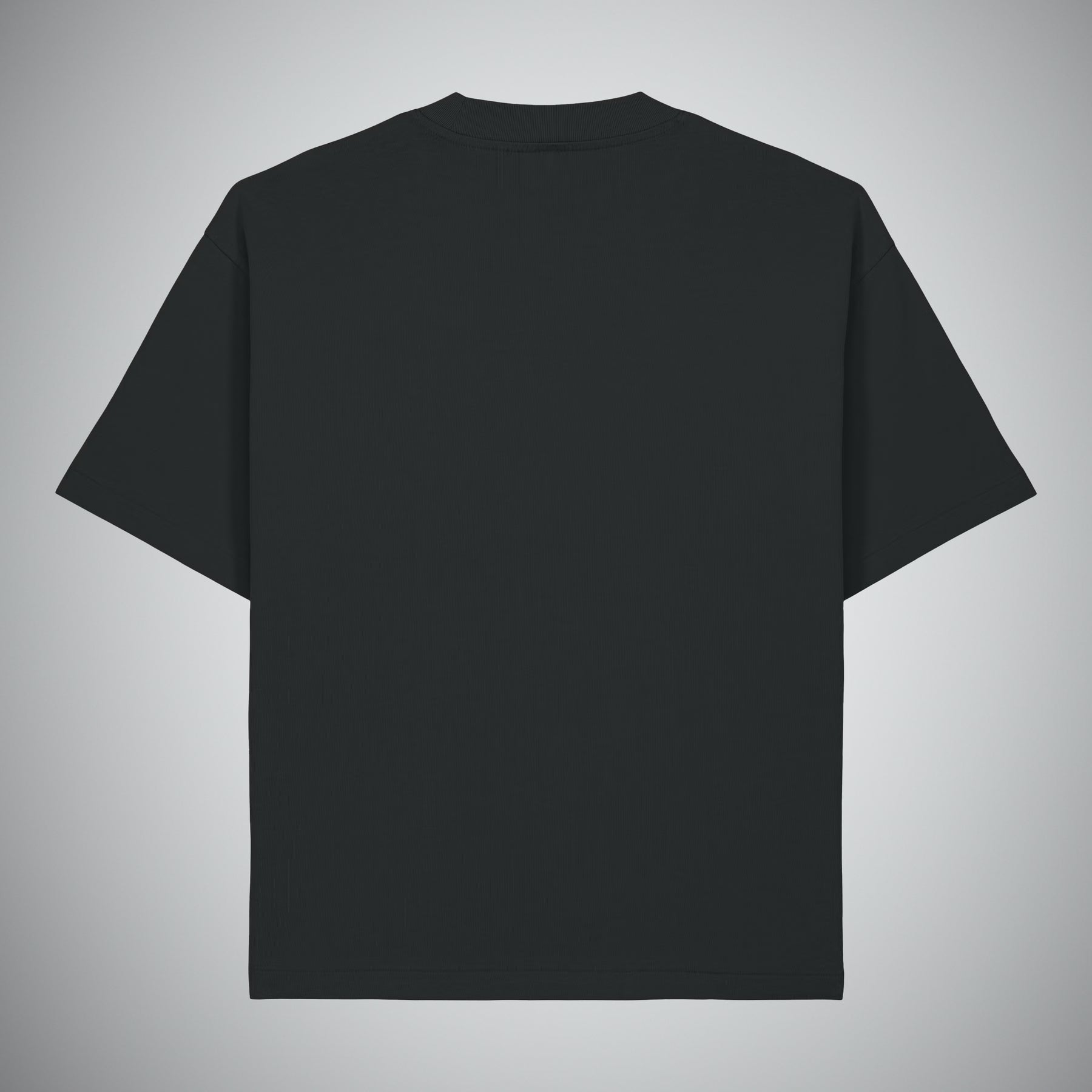 Oversized Black T-Shirt. The Big Heart