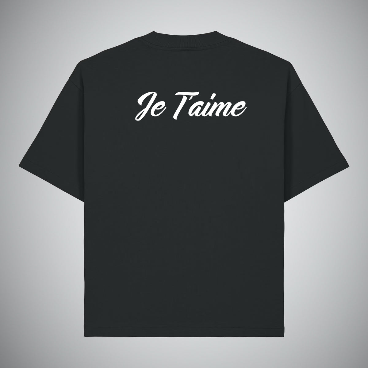 Camiseta Negra Oversized Je T'aime
