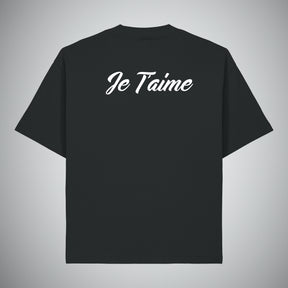 Camiseta Negra Oversized Je T'aime