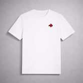 Camiseta Blanca Flor Bordada