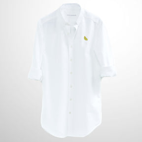 White Oxford Shirt. Lemon