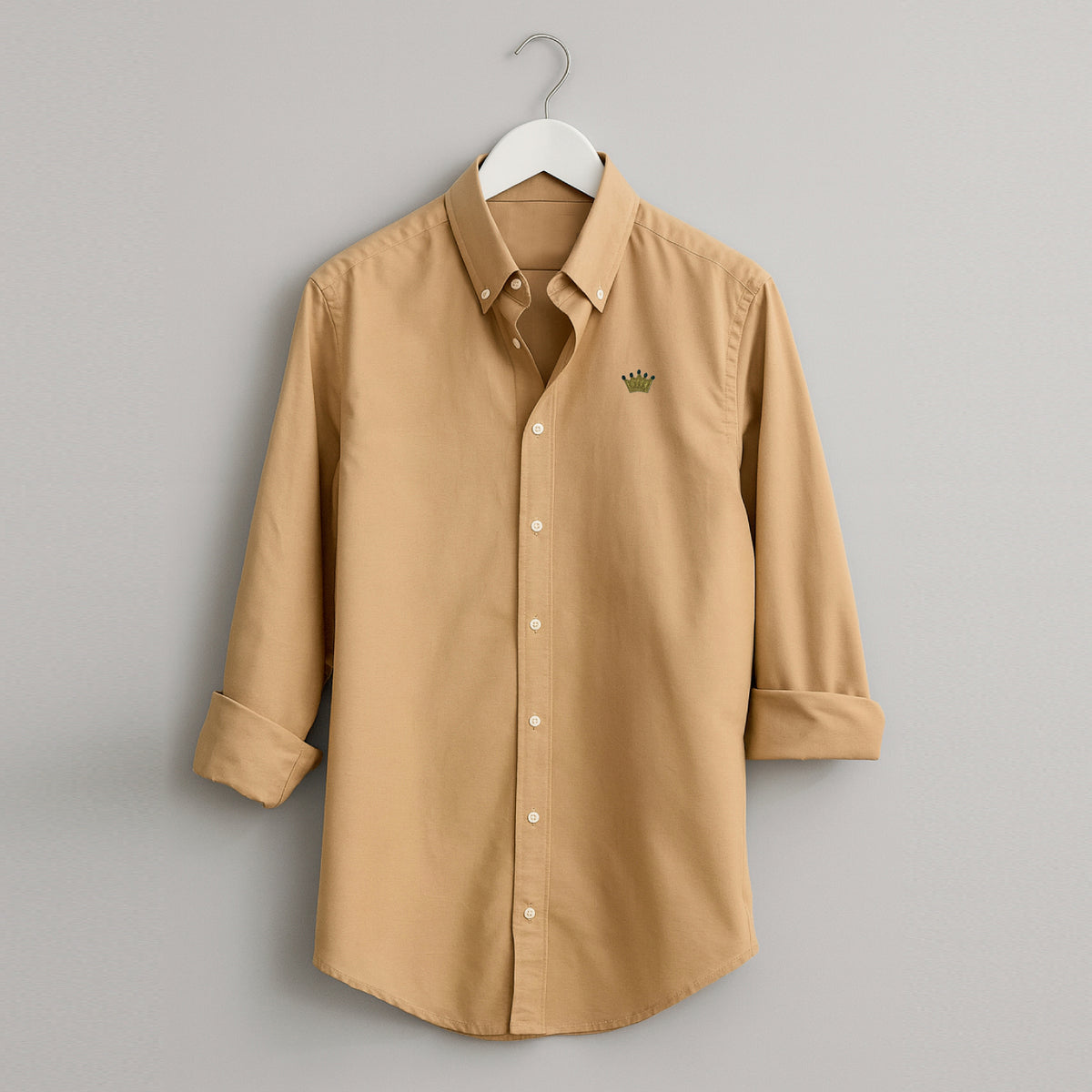 Camisa Oxford Camel Corona