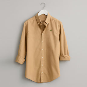 Camisa Oxford Camel Corona